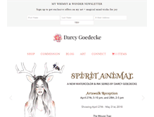 Tablet Screenshot of darcygoedecke.com